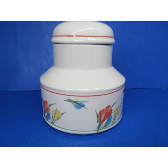 Wedgwood Midwinter Crocus 3 1/2" Sugar Bowl With Lid Produced From 1986-1987 EUC - Picture 2 of 7
